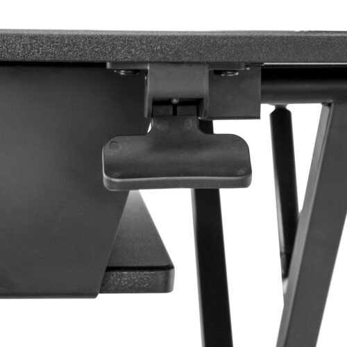 StarTech.com Sit Stand Desk Converter with Keyboard Tray - Large 35” x 21" Surface - Height Adjustable Ergonomic Desktop/Tabl - Image 5