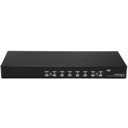 StarTech.com 8 Port 1U Rackmount USB KVM Switch Kit with OSD and Cables - Image 2