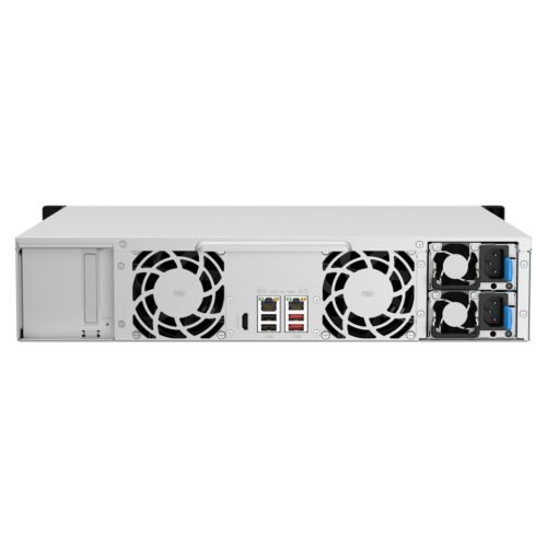 QNAP TS-1264U-RP NAS Rack (2U) Intel® Celeron® 8 GB DDR4 0 TB QNAP QTS Aluminium, Black - Image 5