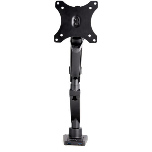 StarTech.com Desk Mount Monitor Arm with 2x USB 3.0 ports, Slim Full Motion Single Monitor Mount, up to 34" (17.6lb/8kg) VESA D - Image 3