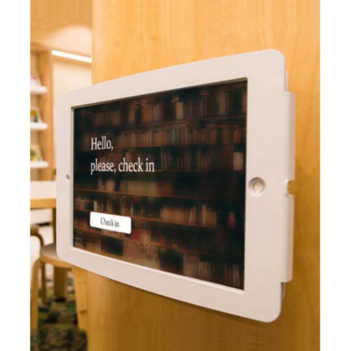Compulocks iPad mini 8.3" Space Enclosure Rotating Counter Stand White - Image 6