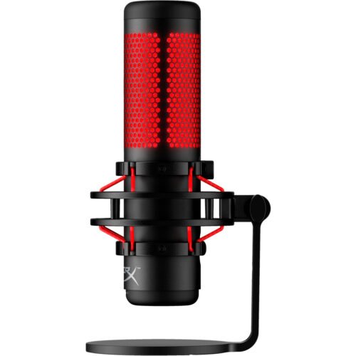 HyperX QuadCast - USB Microphone (Black-Red) - Red Lighting - Image 2