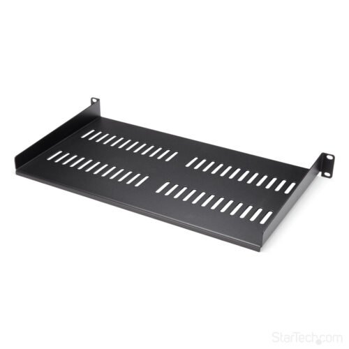 StarTech.com 1U Server Rack Shelf - Universal Vented Rack Mount Cantilever Tray for 19" Network Equipment Rack & Cabinet - Heav - Image 7