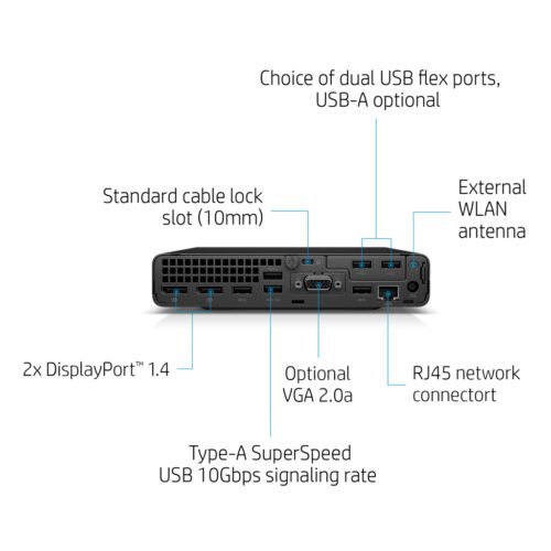 HP EliteDesk 800 G6 Intel® Core™ i7 i7-10700T 8 GB DDR4-SDRAM 256 GB SSD Windows 11 Pro Mini PC Black - Image 27