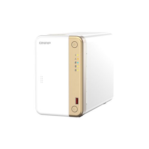QNAP TS-262 NAS Tower Intel® Celeron® N4505 4 GB 0 TB QNAP QTS Gold, White - Image 5