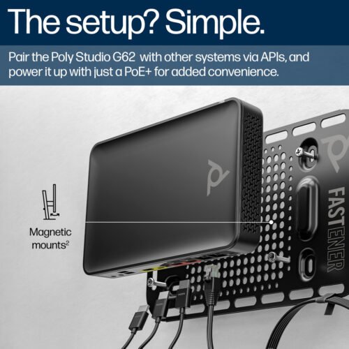 POLY Studio G62 Video Conferencing System With Mounting Plate Kit - Image 14