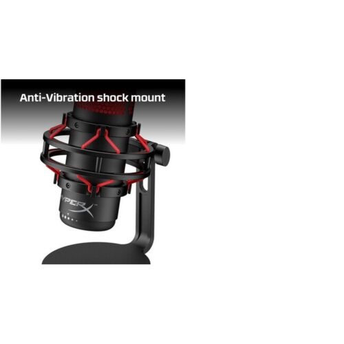 HyperX QuadCast - USB Microphone (Black-Red) - Red Lighting - Image 16