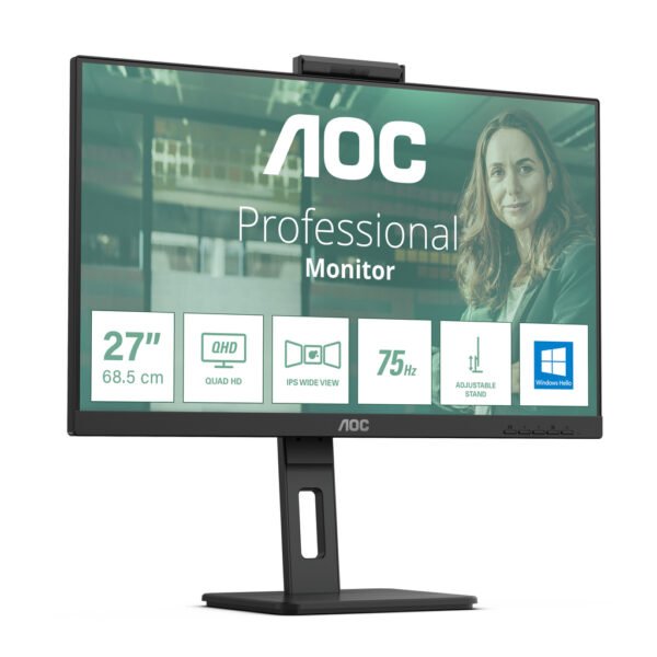AOC Q27P3CW computer monitor 68.6 cm (27") 2560 x 1440 pixels Quad HD LED Black - Image 18