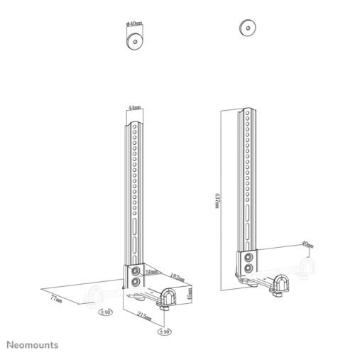 Neomounts AWL29-650BL1 Videobar/soundbar holder VESA - max 15 kg - universal - Image 4