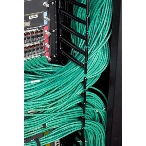 APC NetShelter SX, Networking Rack Enclosure, 42U, Black, 1991H x 750W x 1070D mm with Casters, Feet, Vertical Cable Managers, - Image 12
