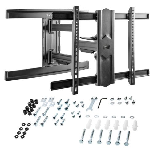 StarTech.com TV Wall Mount for up to 80 inch (110lb) VESA Mount Displays - Low Profile Full Motion Universal TV Wall Mount Brac - Image 6