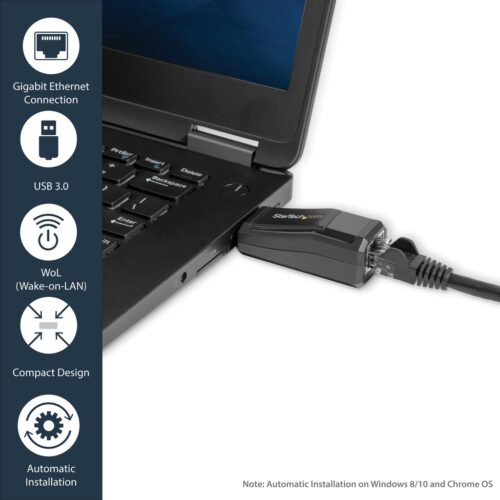 StarTech.com USB 3.0 to Gigabit Ethernet NIC Network Adapter – 10/100/1000 Mbps - Image 7