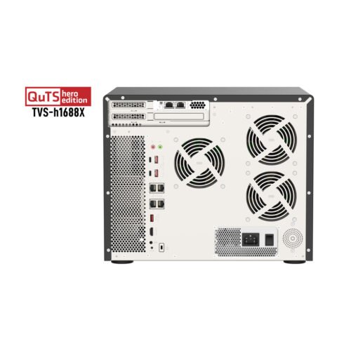 QNAP TVS-h1688X NAS Tower Intel® Xeon® W-1250 32 GB DDR4 0 TB QuTS hero Black - Image 5