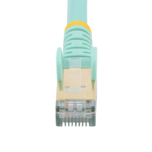 StarTech.com 0.50m CAT6a Ethernet Cable - 10 Gigabit Shielded Snagless RJ45 100W PoE Patch Cord - 10GbE STP Network Cable w/Str - Image 4