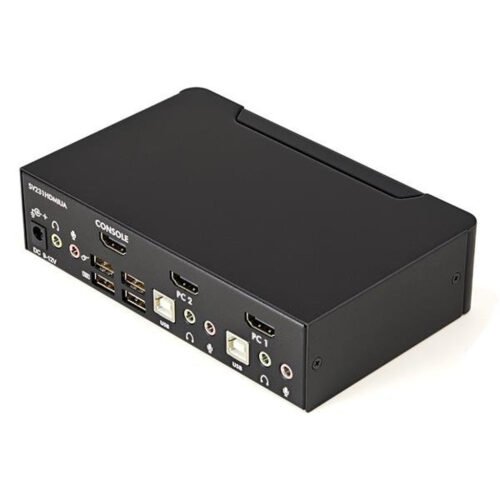 StarTech.com 2 Port USB HDMI KVM Switch with Audio and USB 2.0 Hub - Image 2