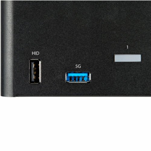 StarTech.com 2 Port Triple Monitor DisplayPort KVM Switch - 4K 60Hz UHD HDR - Desktop DP 1.2 KVM with 2 Port USB 3.0 Hub (5Gbps - Image 6