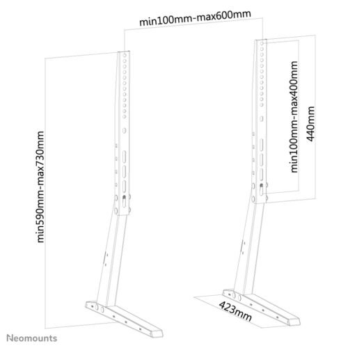 Neomounts FPMA-D1240BLACK Monitor stand 37-70" - Image 3