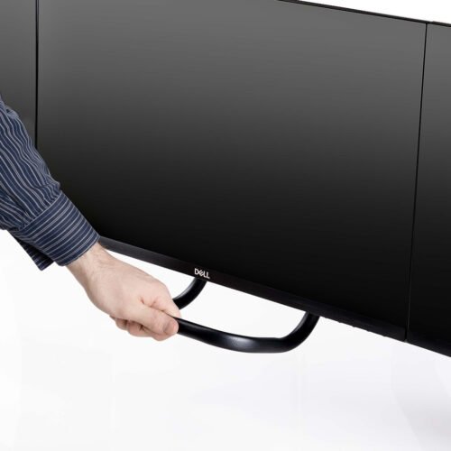 StarTech.com Crossbar Triple Monitor Desk Mount For Up To Three 27in Screens, VESA 75x75/100x100, Tool-Less Arm Adjustments, C- - Image 7