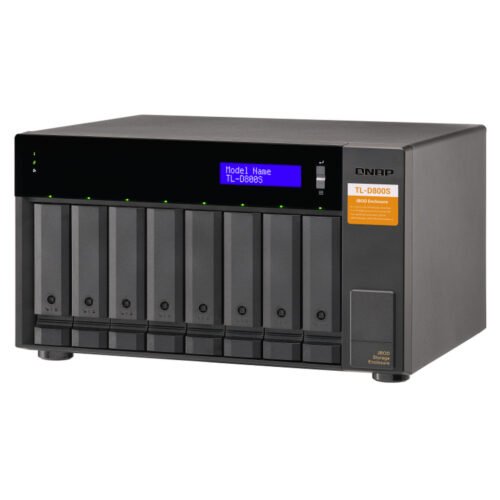QNAP TL-D800S storage drive enclosure HDD/SSD enclosure Black, Grey 2.5/3.5" - Image 10