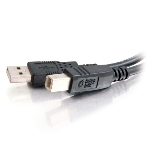C2G 5m USB 2.0 A/B Cable - Black - Image 2