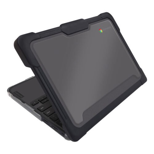 Techair TACHS004 Protective Hard Shell case for Lenovo 300e/500e 3rd Gen Chromebook, 11.6 black/clear - Image 2