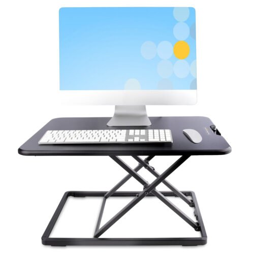 StarTech.com Standing Desk Converter for Laptop - Up to 8kg/17.6lb - Height Adjustable Laptop Riser - Table-Top Stand-Up Desk C - Image 4
