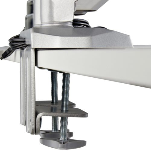 StarTech.com Desk Mount Dual Monitor Arm with USB & Audio - Desk Clamp VESA Mount for up to 32 inch Displays - 2x USB, 2x 3.5mm - Image 4