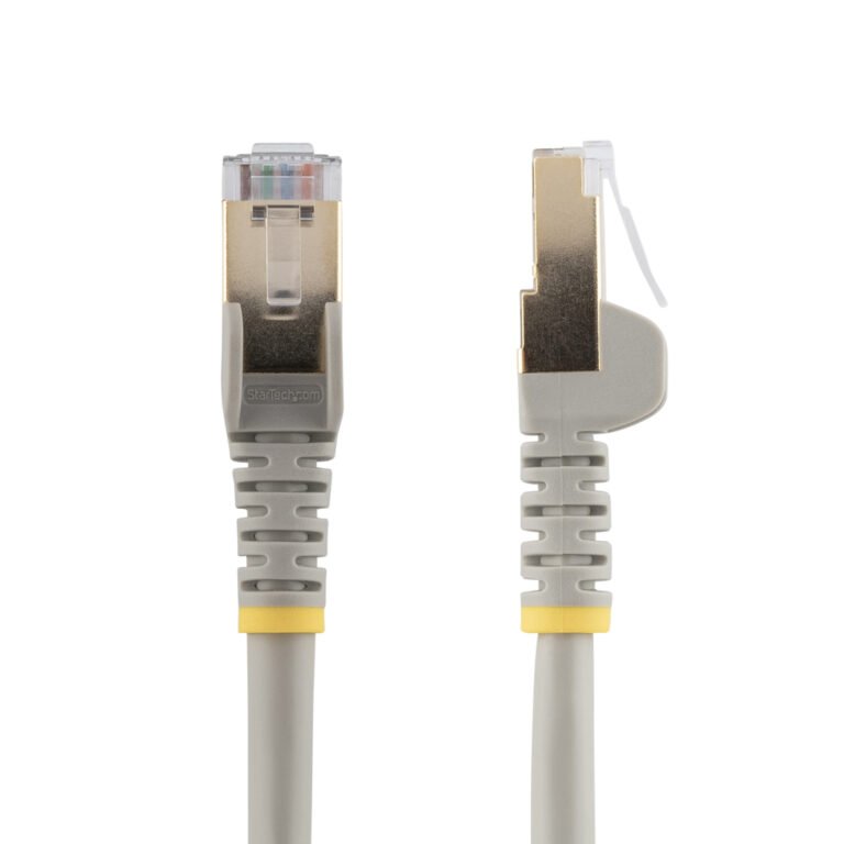 StarTech.com 2m CAT6a Ethernet Cable - 10 Gigabit Shielded Snagless RJ45 100W PoE Patch Cord - 10GbE STP Network Cable w/Strain