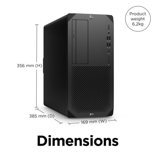 HP Z2 Tower G9 Intel® Core™ i7 i7-14700 16 GB DDR5-SDRAM 1 TB SSD Windows 11 Pro Workstation AI Workstation Black - Image 8