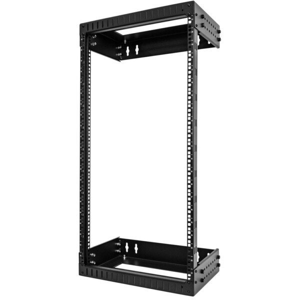 StarTech.com 21U 19" Wall Mount Network Rack - Adjustable Depth 12-20" 2 Post Open Frame Server Room Rack for AV/Data/ IT Commu