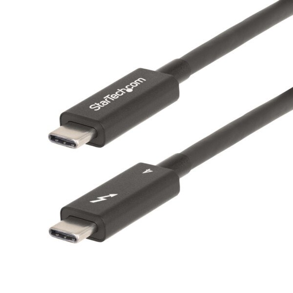 StarTech.com 6ft (2m) Active Thunderbolt 4 Cable, 40Gbps, 100W Power Delivery, 4K/8K Video, Intel-Certified Thunderbolt Cable -