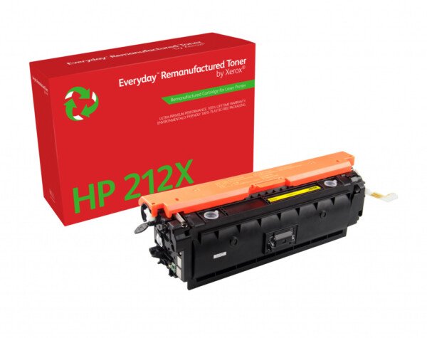 Everyday ™ Yellow Toner by Xerox compatible with HP 212X (W2122X), High capacity