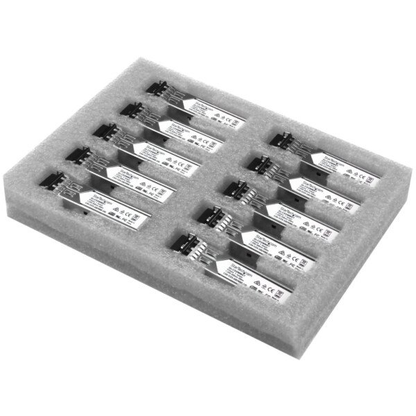 StarTech.com Cisco GLC-SX-MM Compatible SFP Transceiver Module - 1000BASE-SX - 10 Pack~10 Pack Cisco GLC-SX-MM Compatible SFP M
