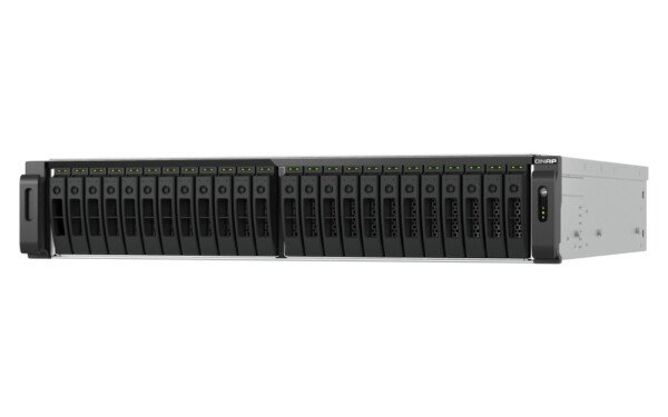 QNAP TS-H3077AFU-R7-64G NAS/storage server Rack (2U) AMD Ryzen™ 5 64 GB DDR5 0 TB QuTS hero Black, Metallic