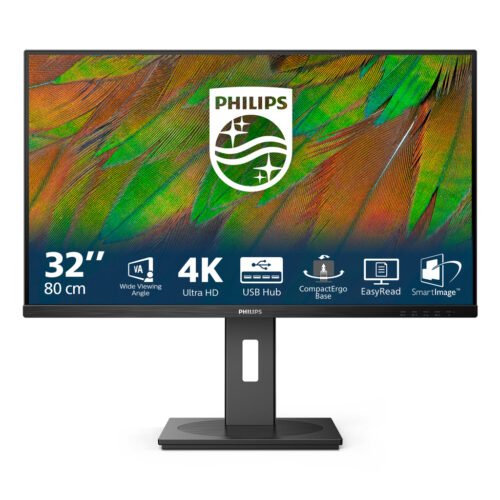 Philips 3000 series 32B1N3800/00 computer monitor 81.3 cm (32") 3840 x 2160 pixels 4K Ultra HD LCD Black - Image 8