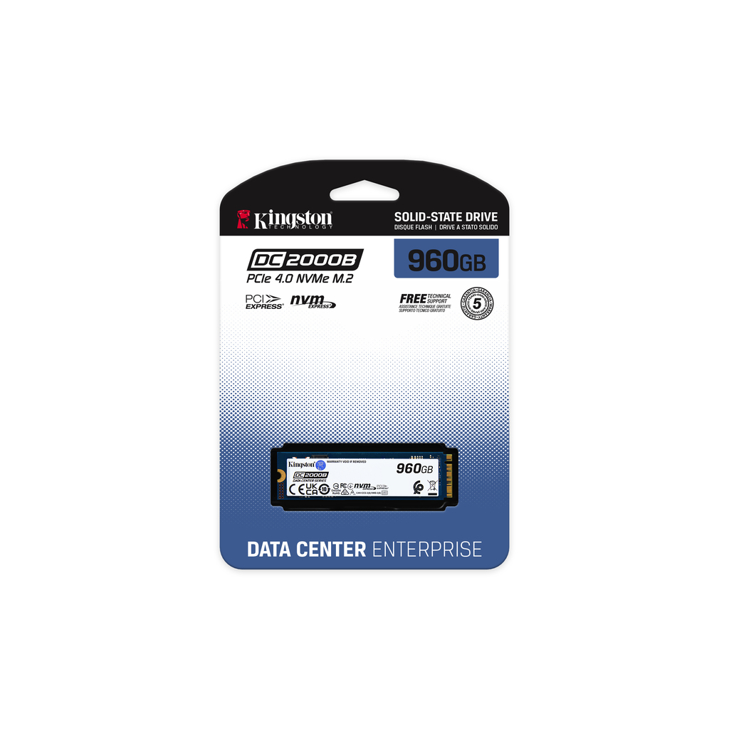 Kingston Technology 960G DC2000B PCIe 4.0 M.2 2280 Enterprise SSD - Image 4