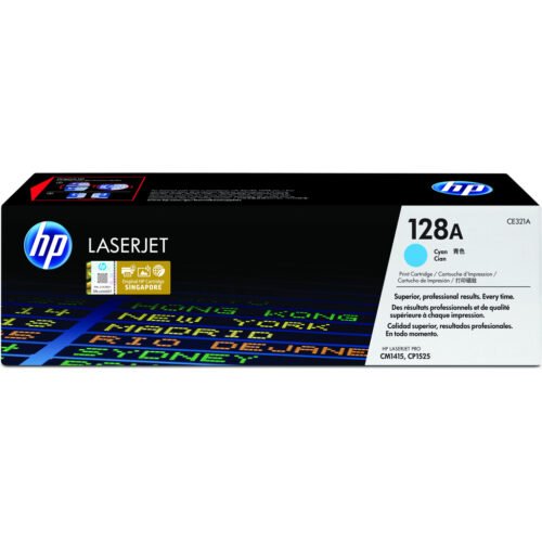 HP 128A Cyan Original LaserJet Toner Cartridge - Image 10