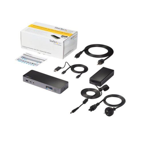 StarTech.com Universal Laptop Docking Station, Hybrid USB-C & USB-A Dock, Dual 4K DP & HDMI, 60W PD, Mac / Windows / Chrome OS, - Image 3