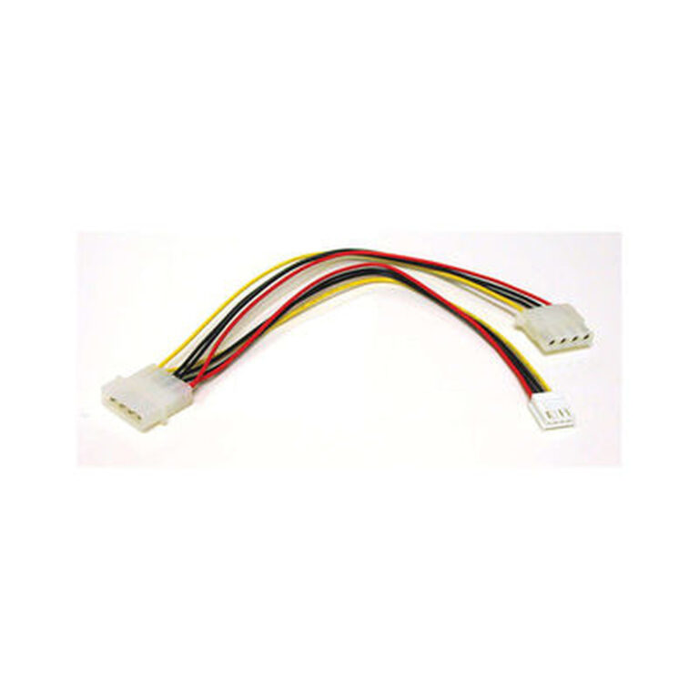 C2G 10in Combo 5.25in/3.5in Internal Power Y-Cable Multicolour 0.254 m