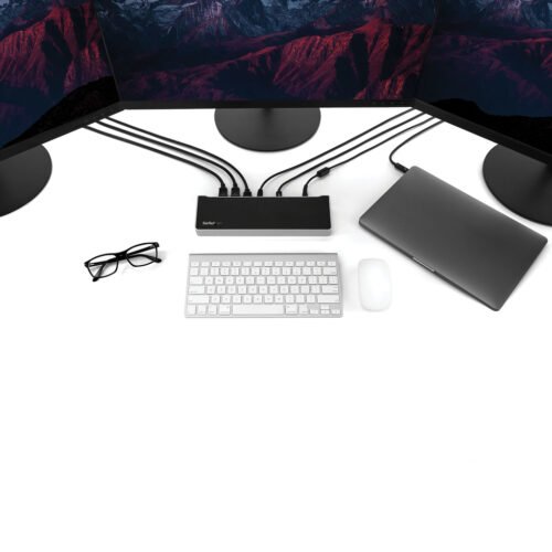 StarTech.com 4K USB-C Dock, Triple UHD 4K Monitor Docking Station, Mac & Windows, USB C to HDMI & DisplayPort, 100W Power Deliv - Image 4