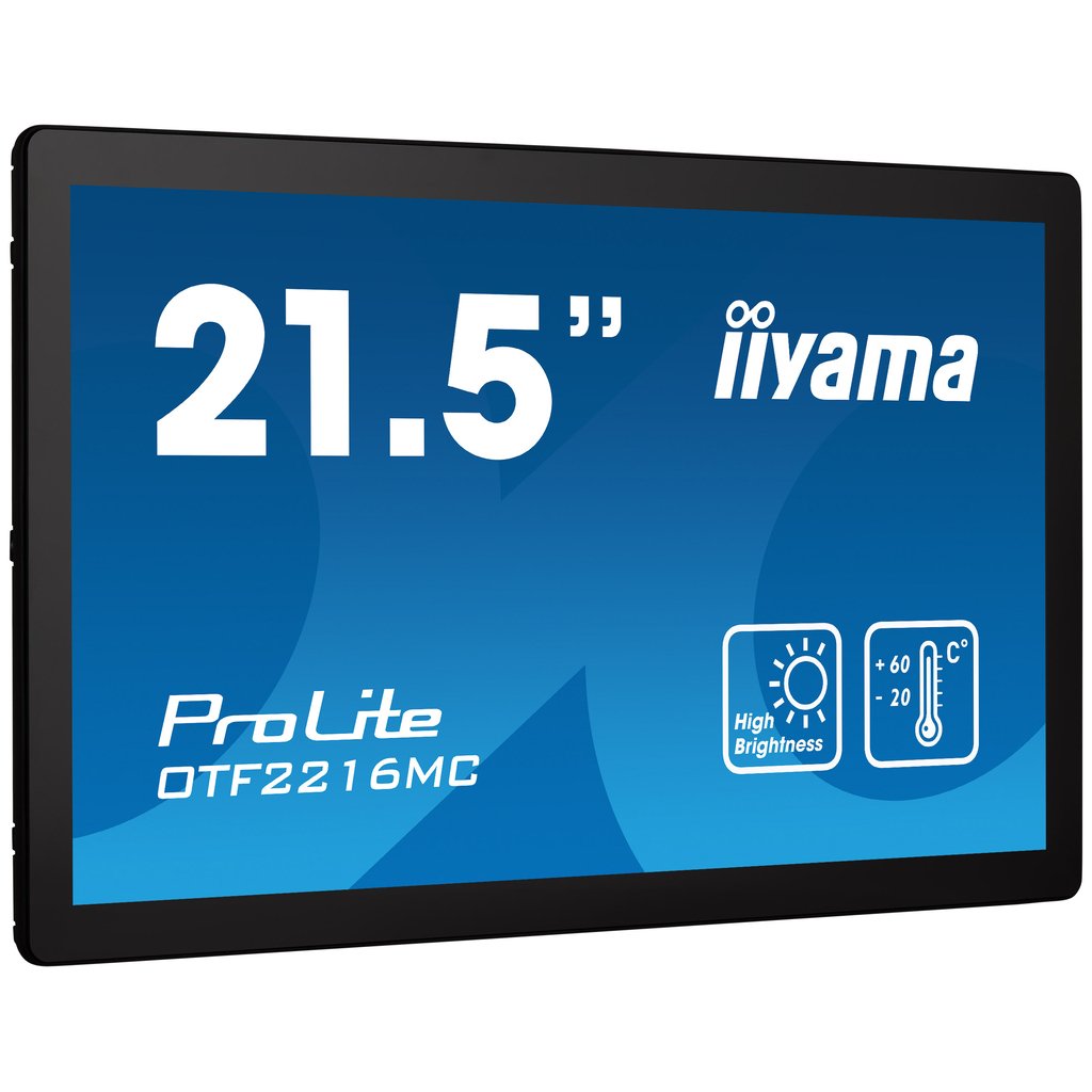 iiyama OTF2216MC-B1 computer monitor 54.6 cm (21.5") 1920 x 1080 pixels Full HD LCD Touchscreen Black
