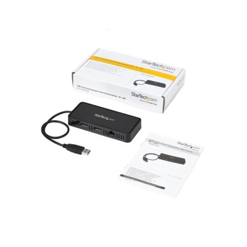 StarTech.com USB 3.0 Mini Dock - Dual Monitor USB-A Docking Station with DisplayPort 4K 60Hz Video & Gigabit Ethernet - 1ft (30 - Image 11