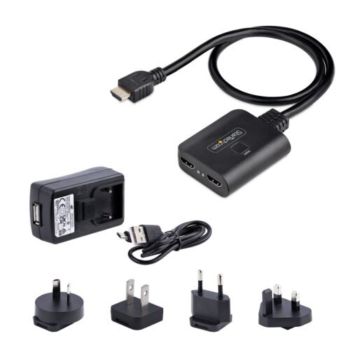 StarTech.com 2-Port HDMI Splitter, 4K 60Hz HDMI 2.0 Video, 4K HDMI Splitter 1 In 2 Out, 1x2 HDMI Display/Output Splitter, HDR/H - Image 6