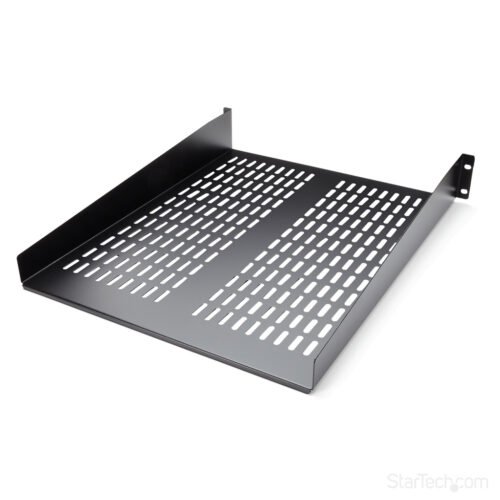 StarTech.com 2U Server Rack Shelf - Universal Vented Rack Mount Cantilever Tray for 19" Network Equipment Rack & Cabinet - Heav - Image 10