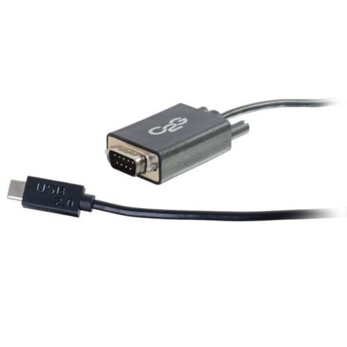 C2G USB 2.0 USB-C to DB9 Serial RS232 Adapter Cable - USB / serial cable - Black - Image 4