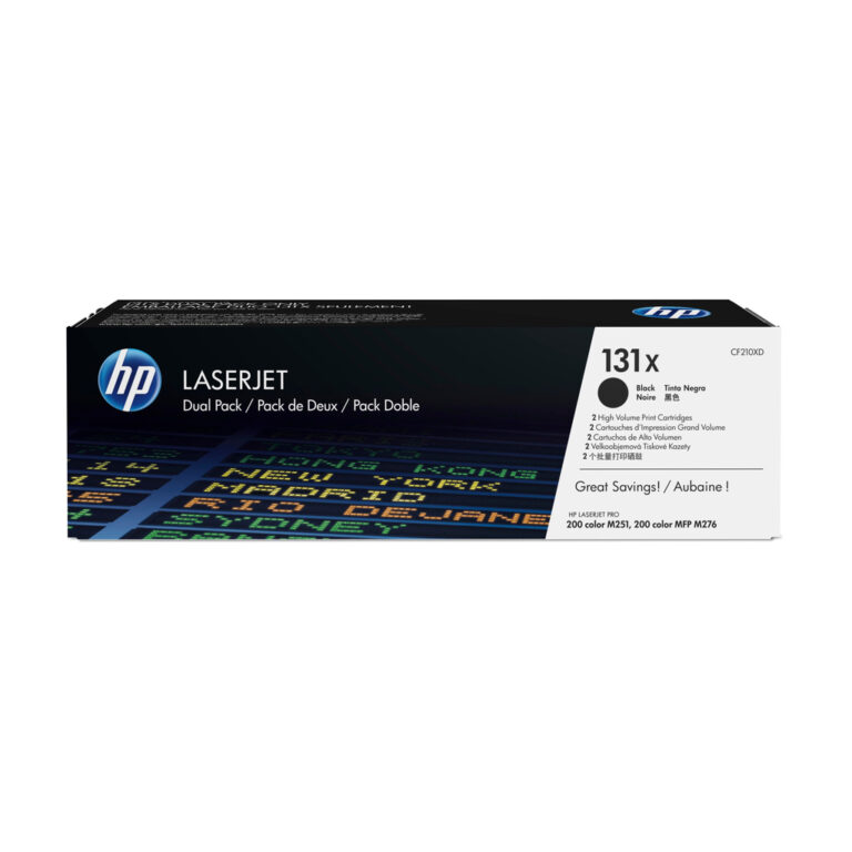 HP 131X 2-pack High Yield Black Original LaserJet Toner Cartridges