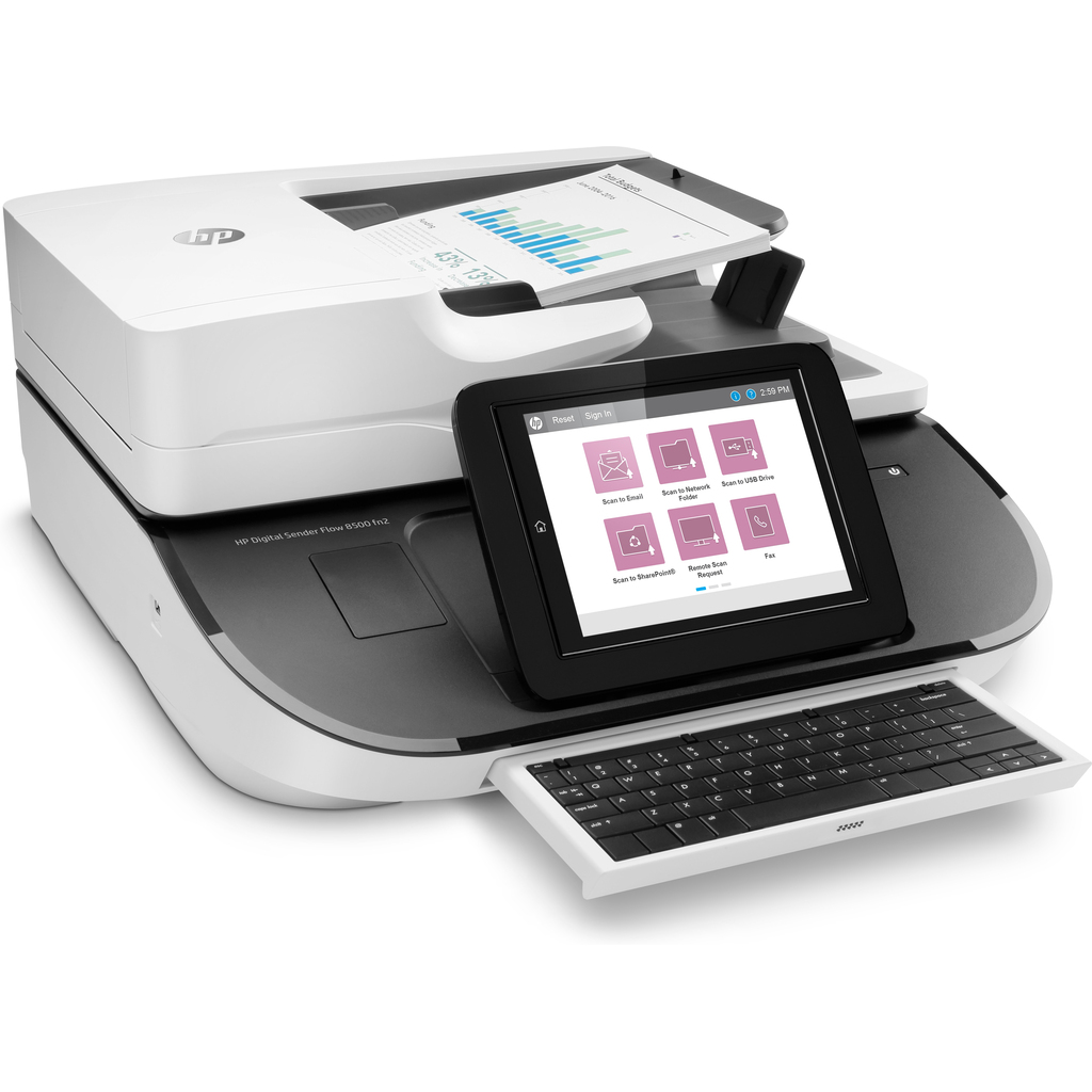HP Flow 8500 fn2 Flatbed & ADF scanner 600 x 600 DPI - Image 6