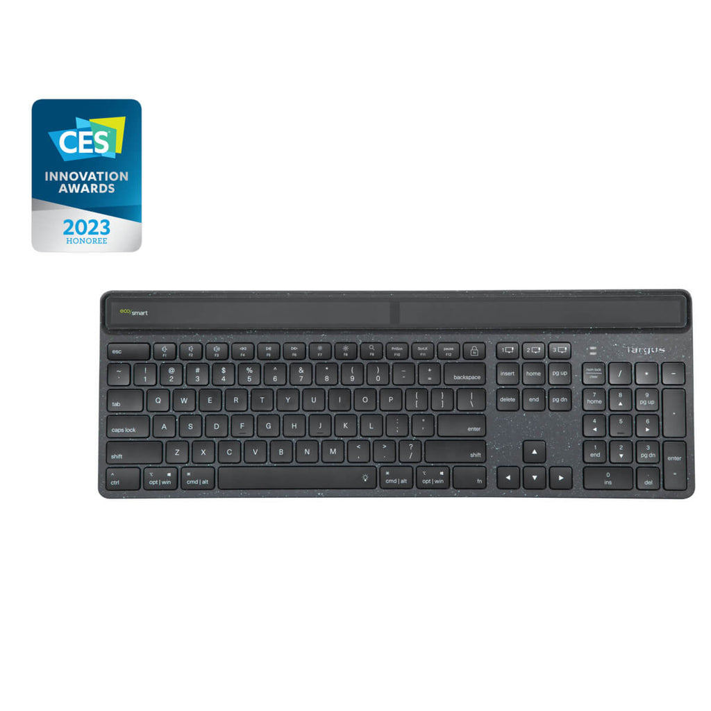 Targus Sustainable Energy Harvesting EcoSmart keyboard Universal Bluetooth AZERTY French Black - Image 2