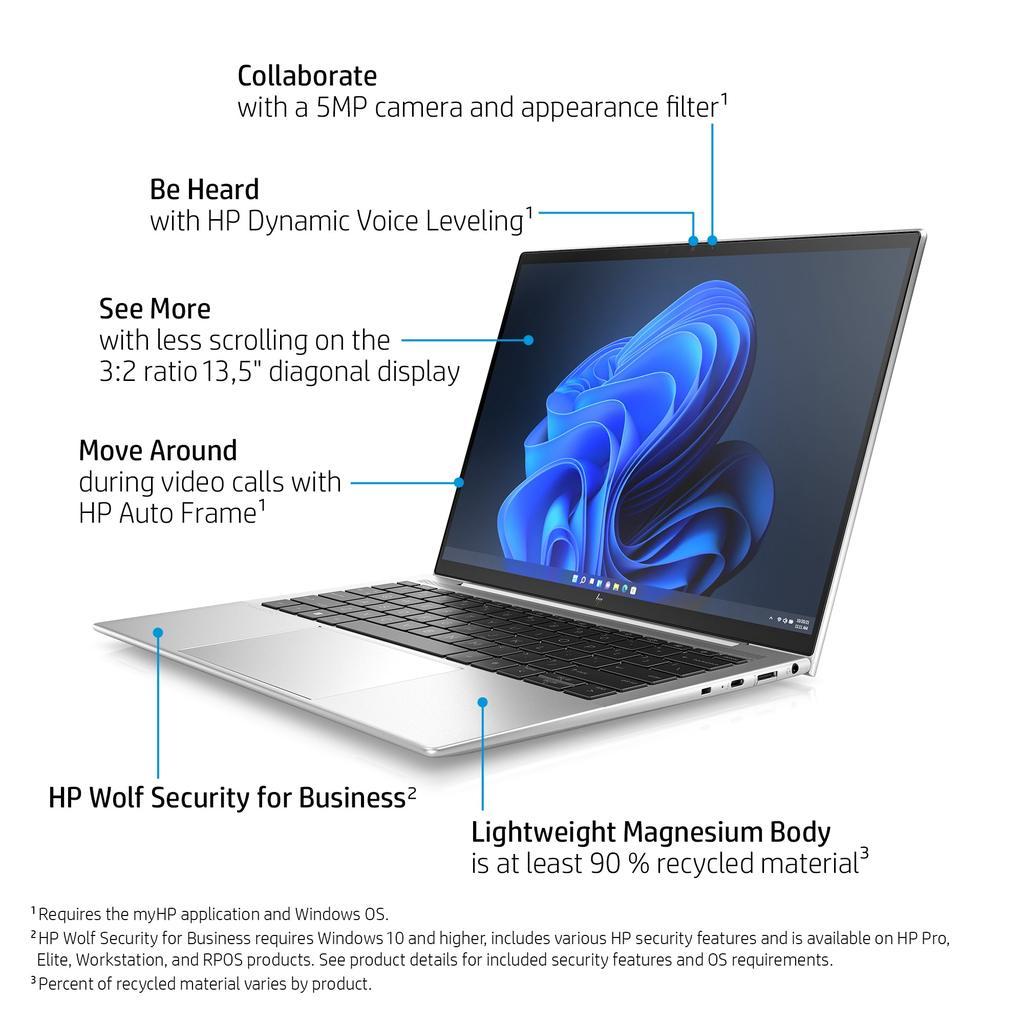 HP Elite Dragonfly 13.5 inch G3 Intel® Core™ i7 i7-1265U Laptop 34.3 cm (13.5") WUXGA+ 16 GB LPDDR5-SDRAM 512 GB SSD - Image 16