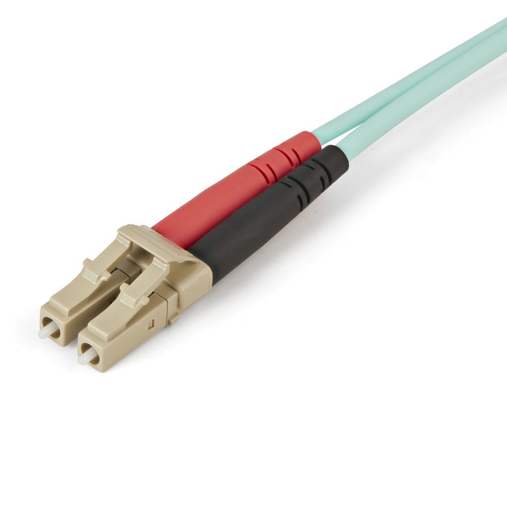 StarTech.com 5m (16.4ft) LC/UPC to LC/UPC OM4 Multimode Fiber Optic Cable, 50/125µm LOMMF/VCSEL Zipcord Fiber, 100G, Low Inser - Image 2